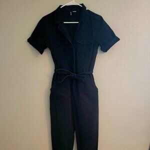 H&M black jogger jumpsuit